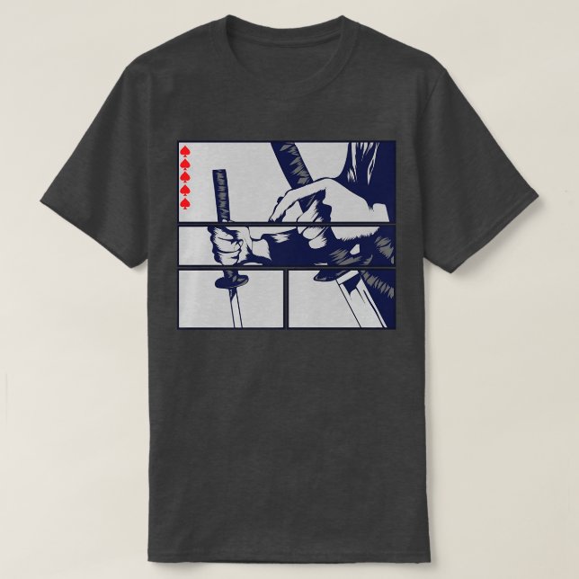 Camiseta Código Bushido Samurai Guerrero japonés espadas ka (Diseño del anverso)