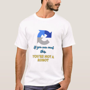 Camiseta Código Captcha: No eres un robot