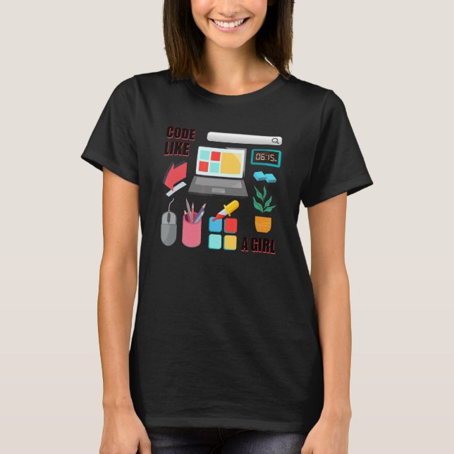 Camiseta Código Como Un Desarrollador De Software Programad (Anverso)