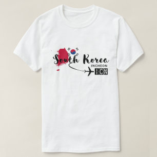 Camiseta Código de Aeropuerto Internacional de Corea del Su