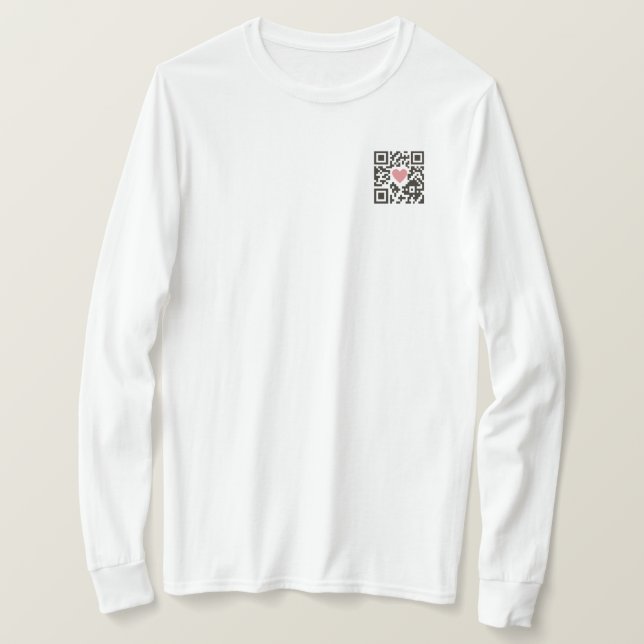 Camiseta Código de Amor QR (Anverso del diseño)