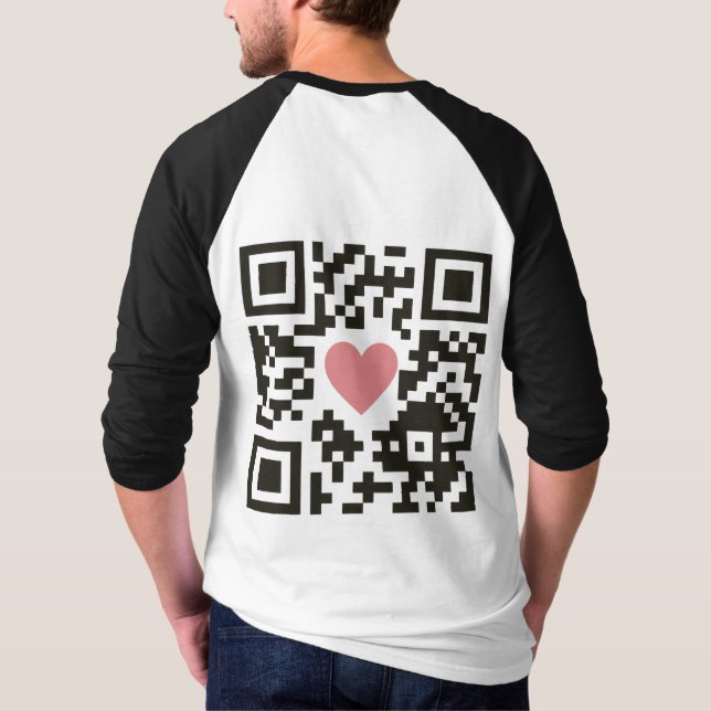 Camiseta Código de Amor QR (Reverso)
