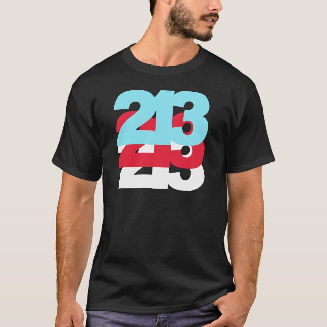 Camiseta Código de área 213 (Anverso)