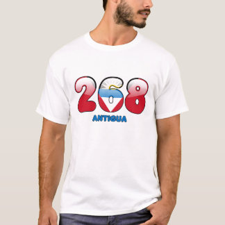 Camiseta Código de área 268 para Antigua