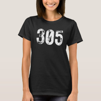 Camiseta Código de área 305 Código de área de teléfono móvi