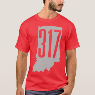 Camiseta Código de área 317 Indiana Indianápolis