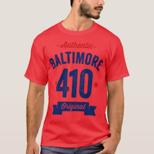 Camiseta Código de área 410 auténtico de Baltimore