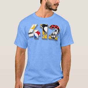 Camiseta Código de área 412 Equipos deportivos para Pittsbu