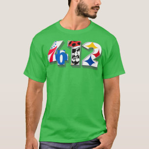 Camiseta Código de área 412 v2 Equipos deportivos para Pitt