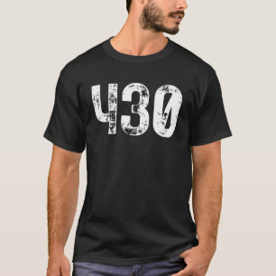 Camiseta Código de área 430 Código de área de teléfono móvi