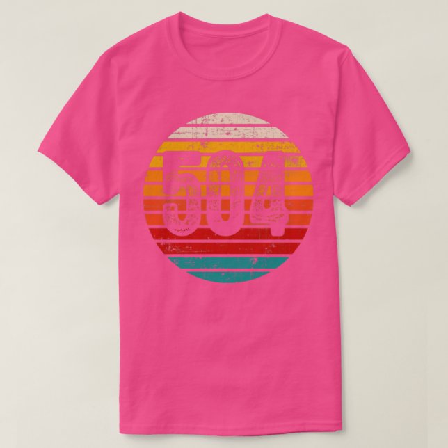 Camiseta Código de área 504 del conjunto de sol de época co (Diseño del anverso)