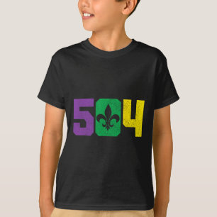 Camiseta Código de área 504 Orleans Nola Nueva Orleans Loui