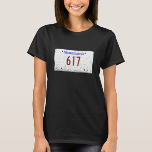 Camiseta Código de área 617 Boston Cambridge Massachusetts