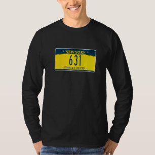 Camiseta Código de área 631 Long Island NY Nueva York Placa