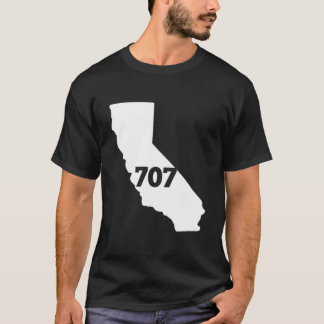 Camiseta Código de área 707 de California