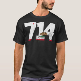 Camiseta Código de área 714 Anaheim California TShirt 3