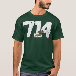 Camiseta Código de área 714 Anaheim California TShirt 5