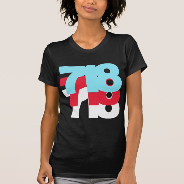 Camiseta Código de área 718 (Anverso)