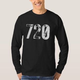 Camiseta Código de área 720 Denver CO Teléfono móvil Código