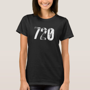 Camiseta Código de área 720 Denver CO Teléfono móvil Código