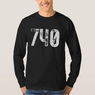 Camiseta Código de área 740 Newark OH Código de área de tel