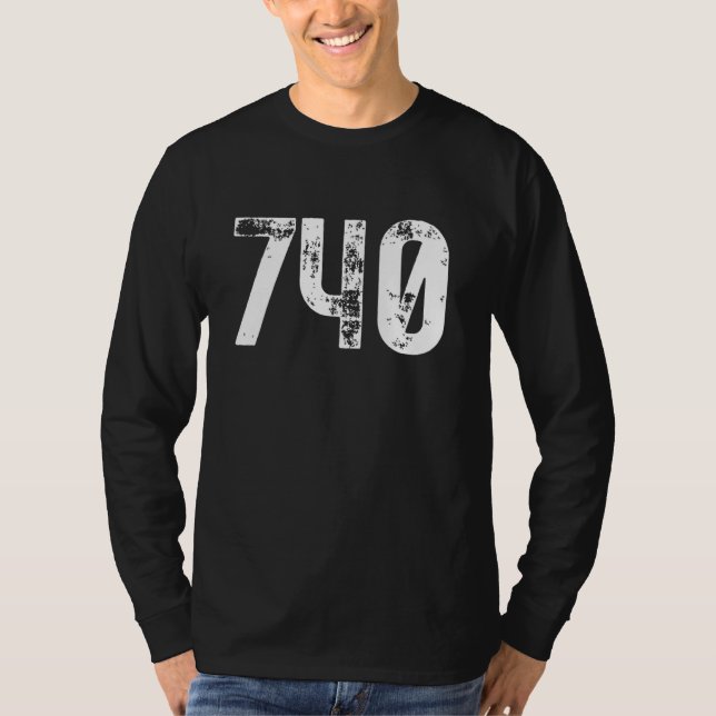 Camiseta Código de área 740 Newark OH Código de área de tel (Anverso)