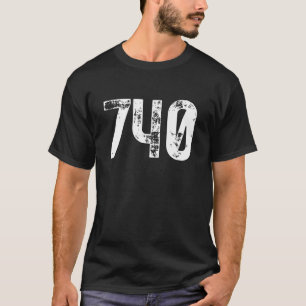 Camiseta Código de área 740 Newark OH Código de área de tel