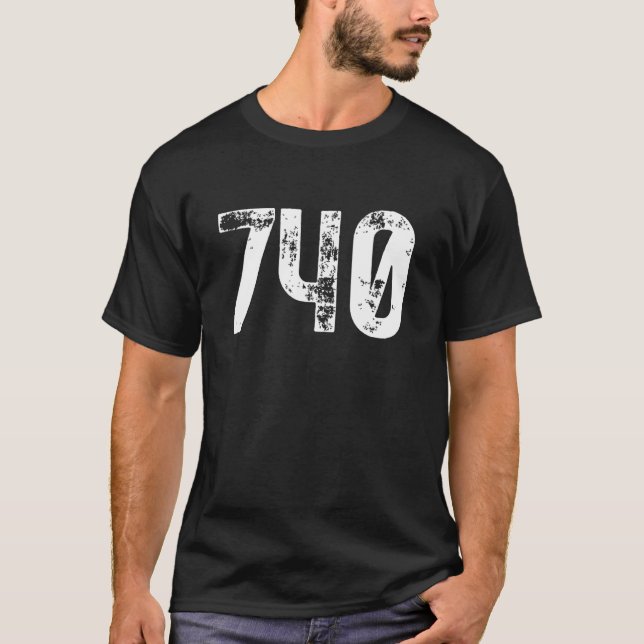 Camiseta Código de área 740 Newark OH Código de área de tel (Anverso)