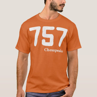 Camiseta Código de área 757 Chesapeake Virginia