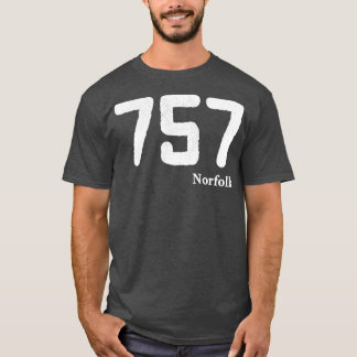Camiseta Código de área 757 Norfolk Virginia