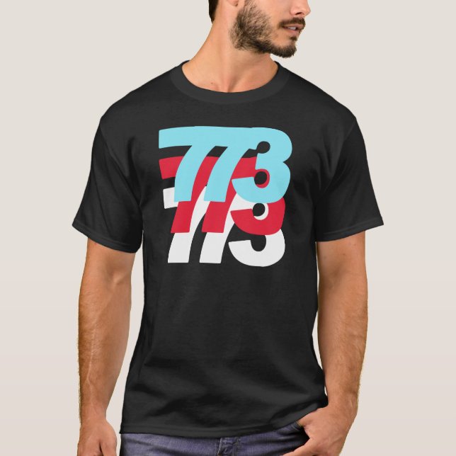 Camiseta Código de área 773 (Anverso)