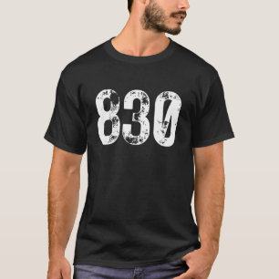 Camiseta Código de área 830 Nuevo Braunfels TX Código de ár