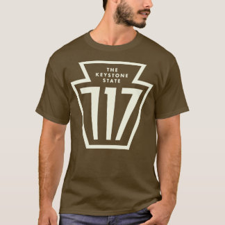 Camiseta Código de área clave Pennsylvania 717 Tan