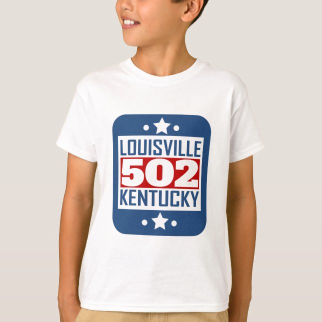 Camiseta Código de área de 502 Louisville KY (Anverso)