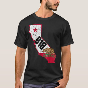 Camiseta Código de área de Burbank 818 Número de teléfono C