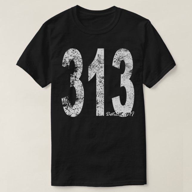 Camiseta Código de área de cosecha 313 (Diseño del anverso)