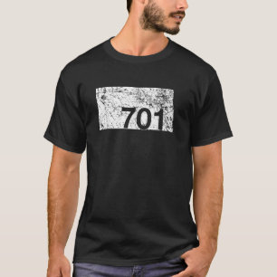 Camiseta Código de área de Dakota del Norte 701 Regalo de r