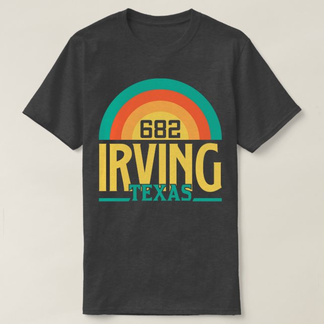 Camiseta Código de área de Irving Texas 2 (Diseño del anverso)