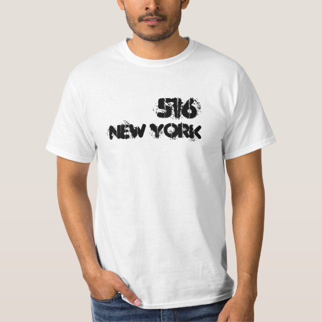 Camiseta Código de área de Nueva York 516 (Anverso)