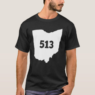 Camiseta Código de área de Ohio 513