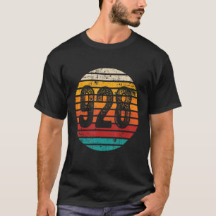 Camiseta Código de área de Sunset 928 de época alterada