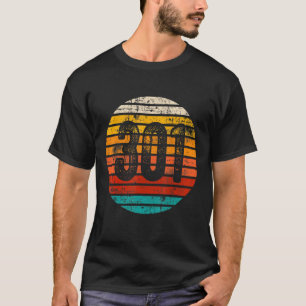 Camiseta Código de área del conjunto de sol de época 301 co