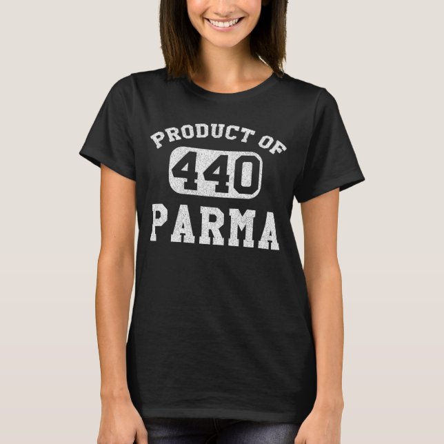 Camiseta Código de área retro de parma ohio (Anverso)