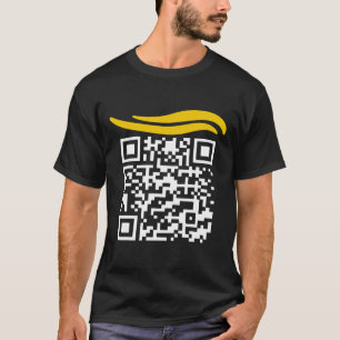 Camiseta Código de baile divertido Qr del presidente Trump 