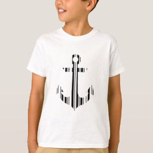 Camiseta CÓDIGO DE BARRA DE ANCLA Diseño de patrón de códig