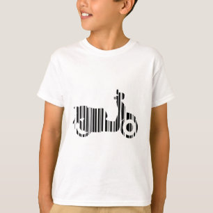 Camiseta CÓDIGO DE BARRA DE SCOOTER Diseño de patrón de cód