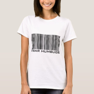 Camiseta Código de barras anti-Navidades Humbug (Bah Humbug