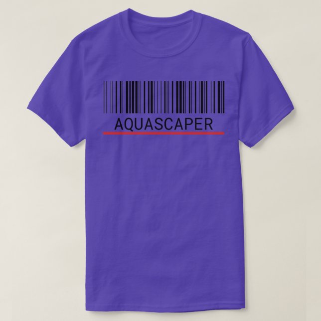 Camiseta Código de barras Aquascaper (Diseño del anverso)