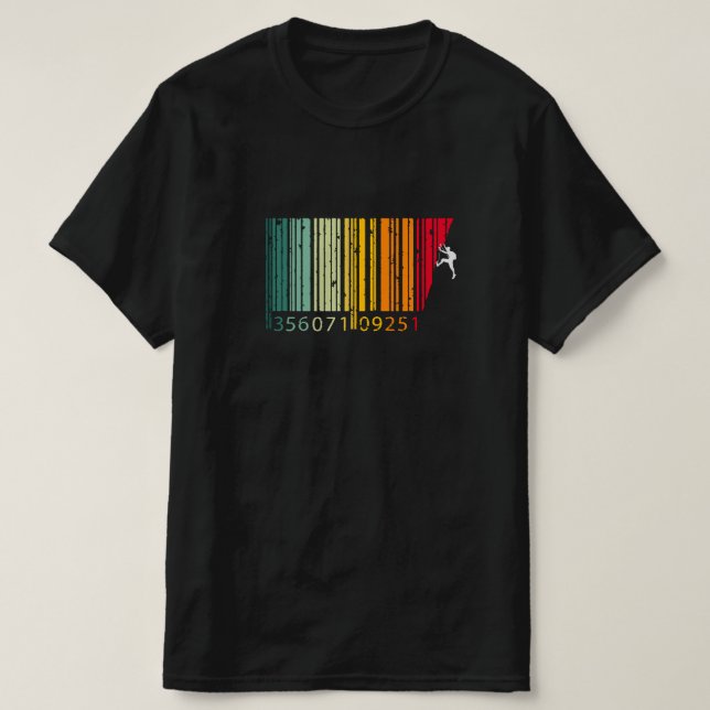 Camiseta Código de barras colorido del Guay Mountain Climbe (Diseño del anverso)