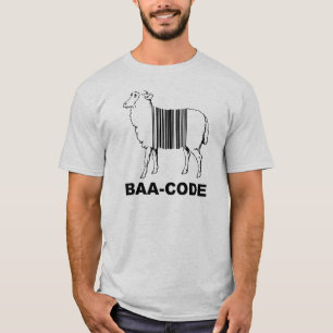 Camiseta Código de barras de código Baa